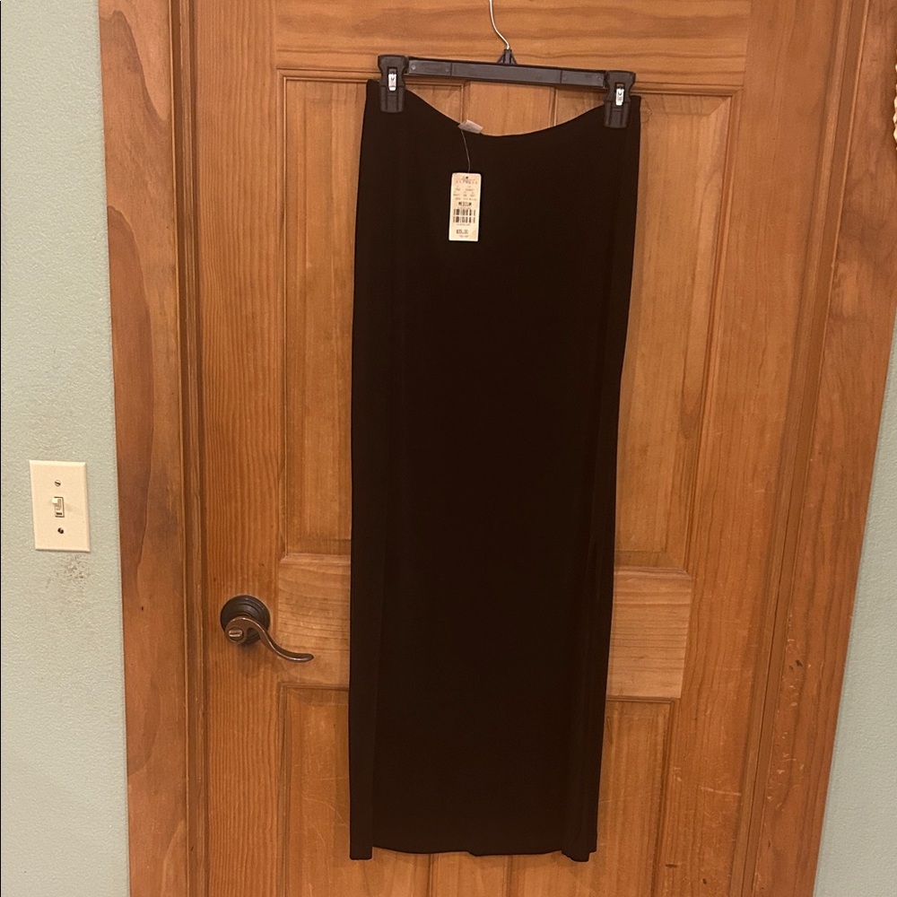 Express Black Maxi Skirt - Sleek Straight Silhouette